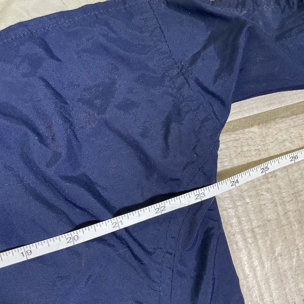 VTG Nike Track Jacket Men's Large Navy White‎ Windbreaker Gray Tag Full Zip Y2K - Picture 2 of 8